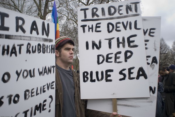 Stop Trident, Troops out of Iraq © 2007, Peter Marshall